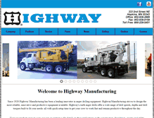 Tablet Screenshot of highwaymfg.com